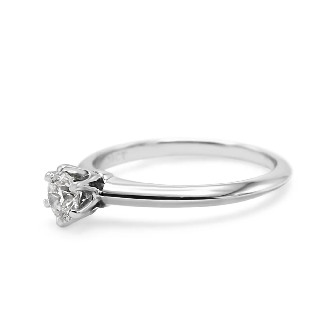 Tiffany & Co. Certificated 0.38ct Solitaire Diamond Ring