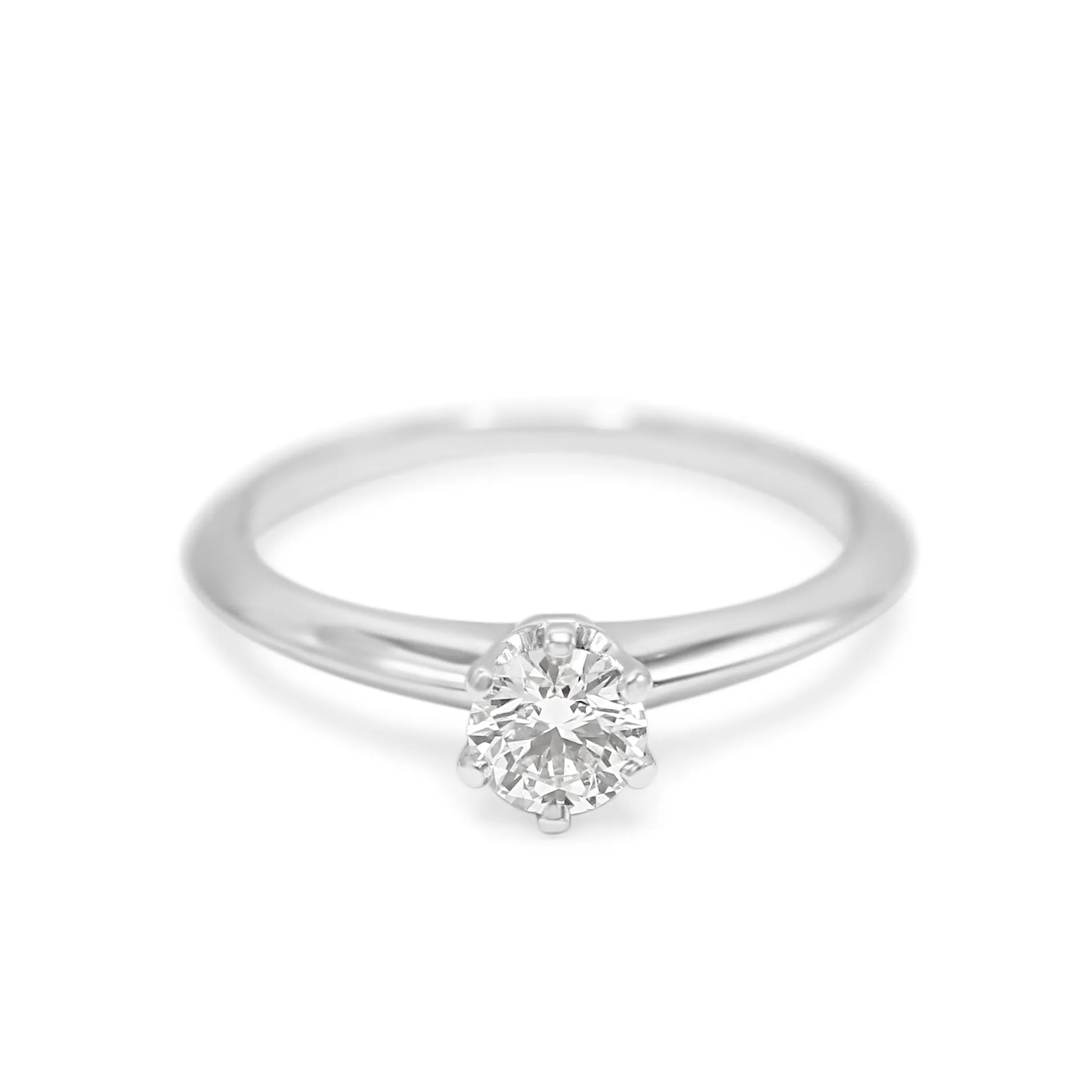 Tiffany & Co. Certificated 0.38ct Solitaire Diamond Ring