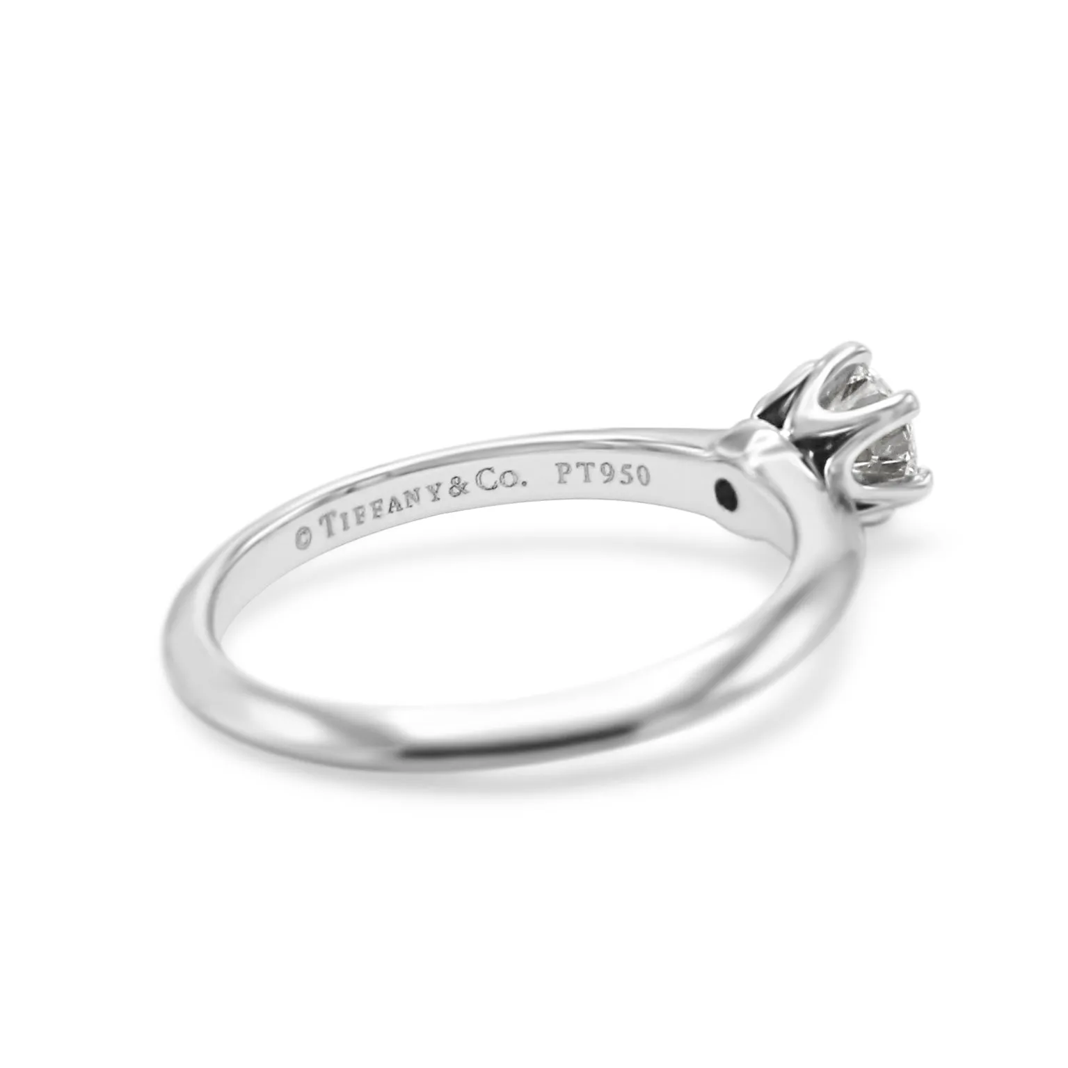 Tiffany & Co. Certificated 0.38ct Solitaire Diamond Ring