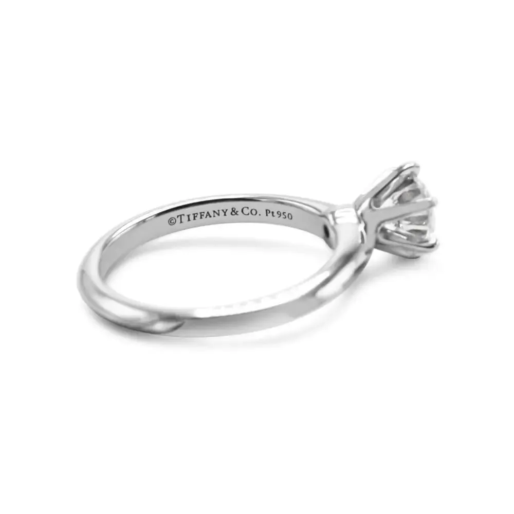 Tiffany & Co. Platinum Solitaire 0.90ct Diamond Ring