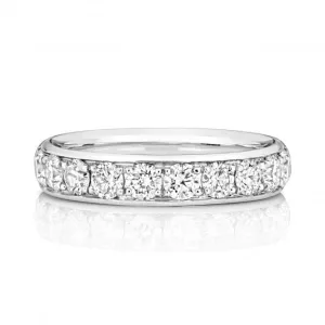 Wedding Band 18ct White Gold Diamond Eternity Ring WQ257W/I