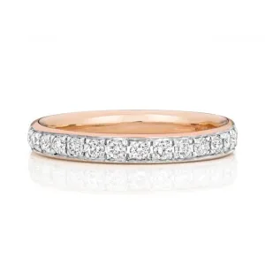 Wedding Band 9ct Rose Gold Diamond Eternity Ring W226R/I