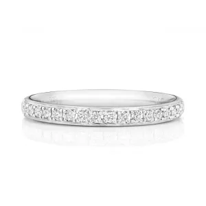 Wedding Band 9ct White Gold Diamond Eternity Ring W223W/I