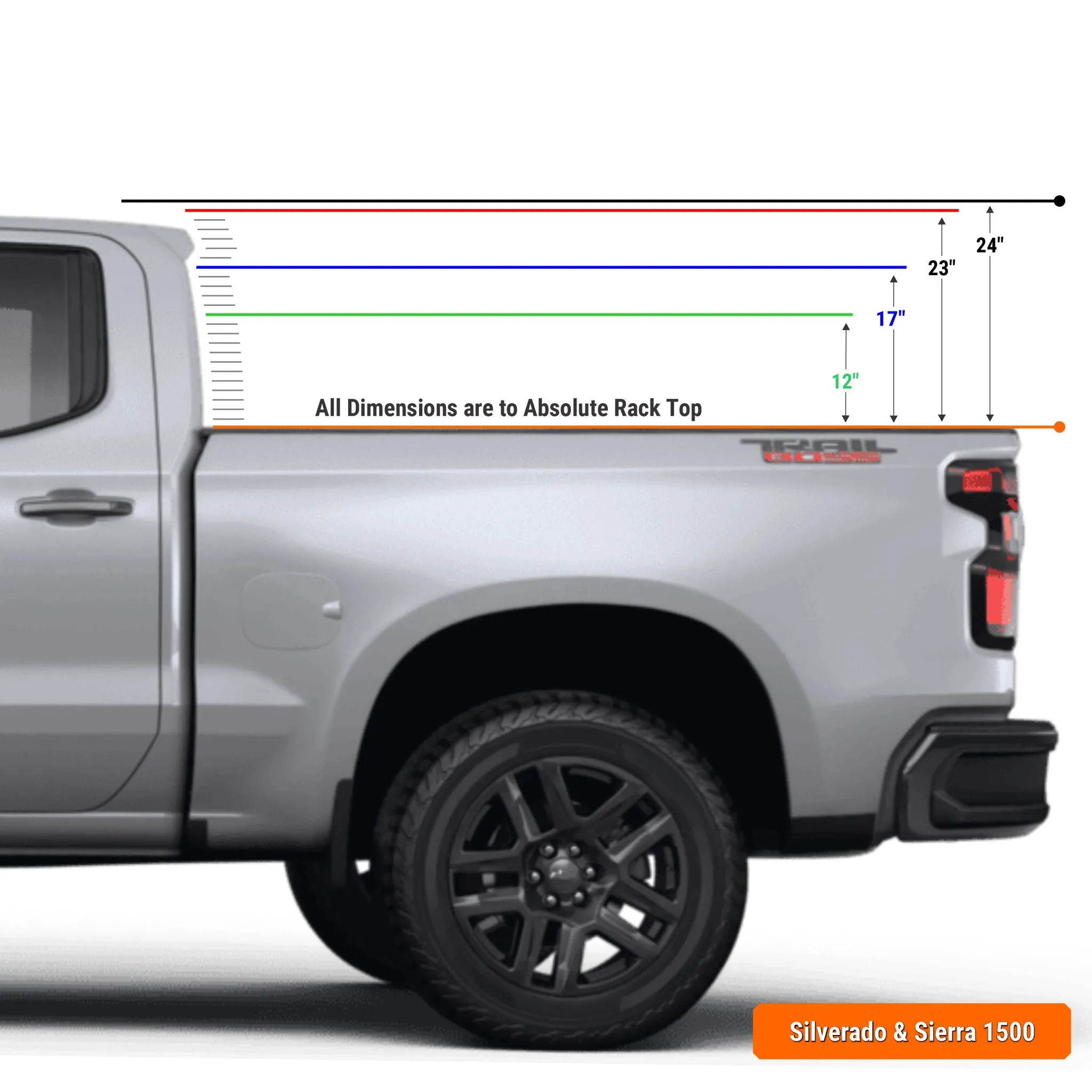 XTR1 Build-Your-Own Bed Rack - GM Silverado & Sierra 1500